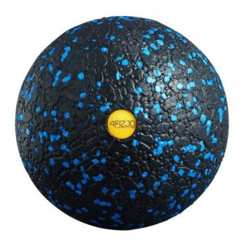 Piłka roller do masażu 10cm czarno niebieski