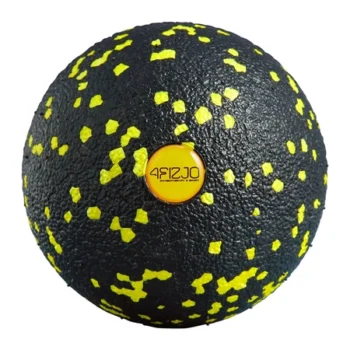 Piłka roller do masażu 8cm 4fizjo czarno żółta