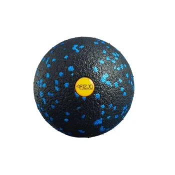 Piłka roller do masażu 8cm 4fizjo czarno niebieski