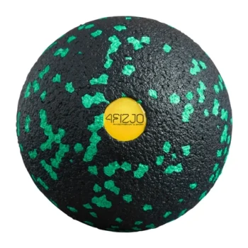 Piłka roller do masażu 8cm 4fizjo czarno zielona