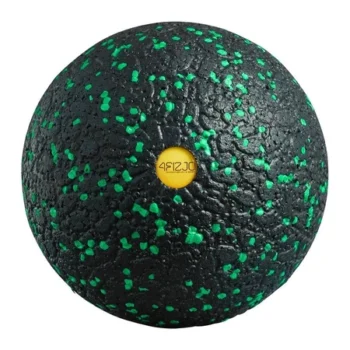 Piłka roller do masażu 10cm czarno zielony