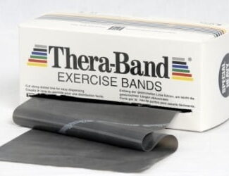 Taśma thera band czarna 2,5m